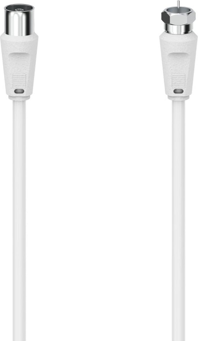 Hama 00305058 coax-kabel 3 m F-type Coaxiaal Wit