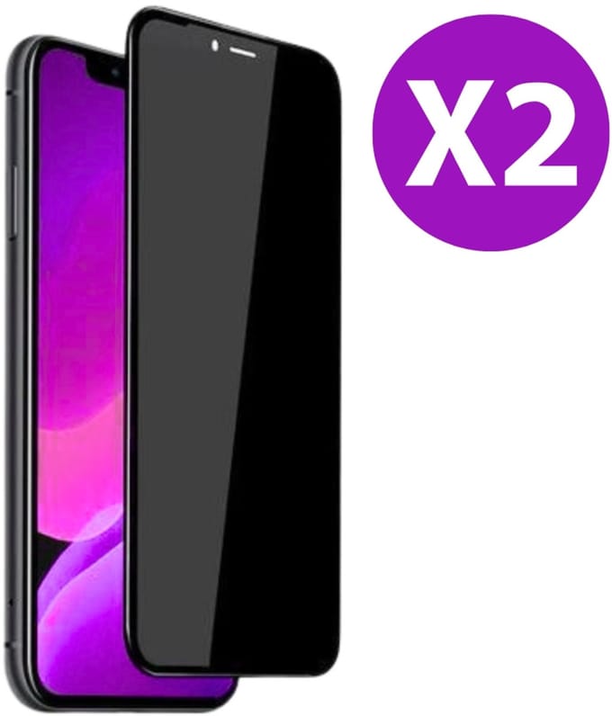 Mastersøn iPhone 16 Plus - Privacy Screenprotector - 9H Gehard Glas - Anti Inkijk - Volledige dekking - 2 Stuks