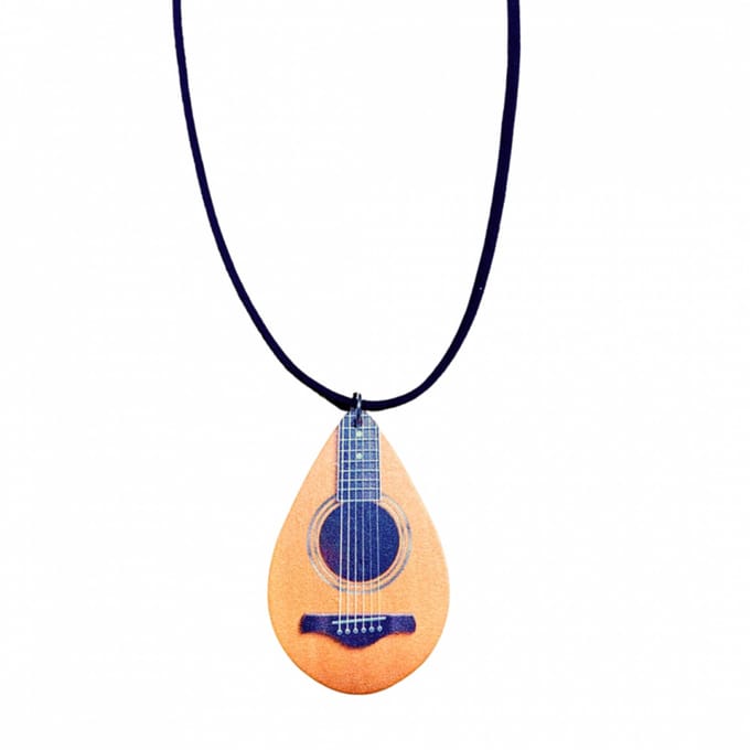 Ketting Gitaar hout 45 cm - Charme Bijoux