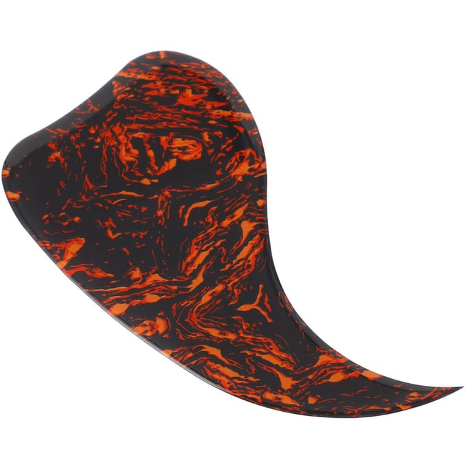 Pickguard de guitare auto-adhésif en PVC décoratif en forme de virgule pour black