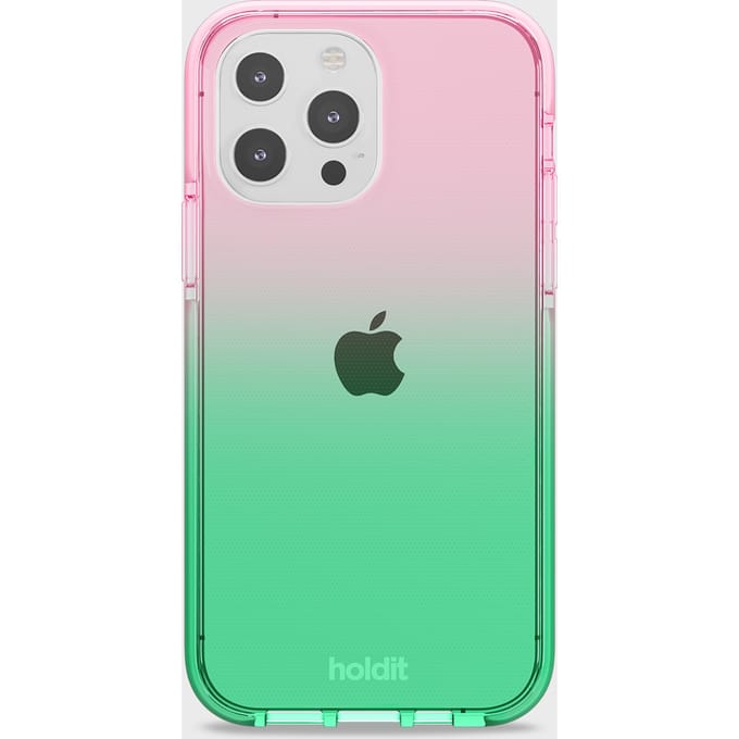Phone case Seethru Gradient Grass Green/Bright Pink iPhone 13 Pro