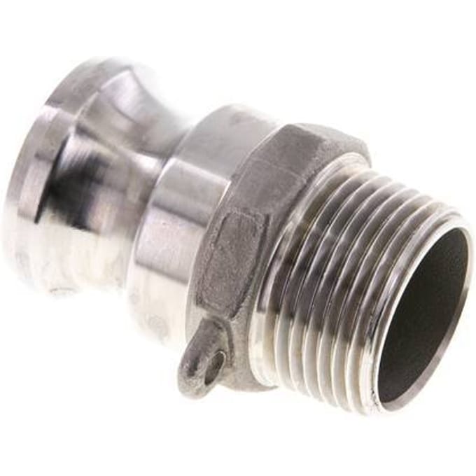 Camlock DN 25 (1'') Koppeling Rvs1'' NPT buitendraad Type F MIL-C-27487