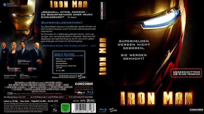 Iron Man DVD  LET OP IMPORT !!!!