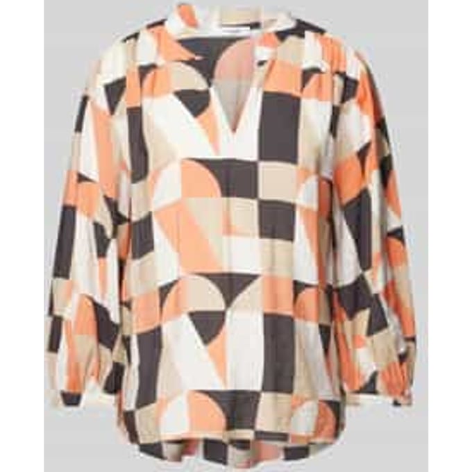 Blouseshirt met V-hals, model 'Falinde'