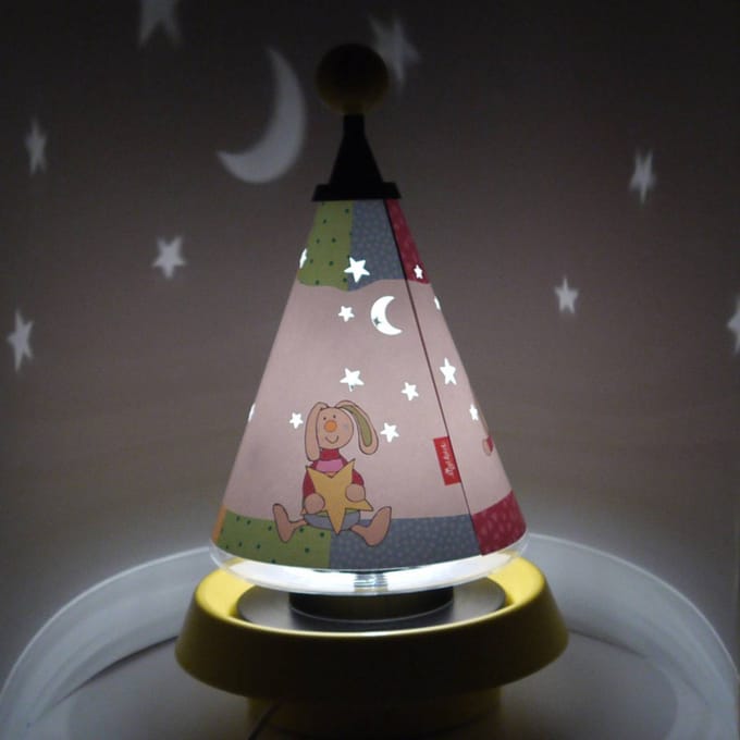 Niermann Standby Carrousel Rainbow Rabbit tafellamp en nachtlampje