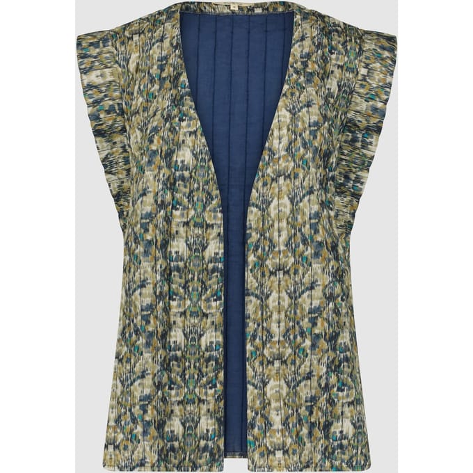 Circle of Trust Annabel Gilet Blurry Blue Größe: L | Gilets Outlet | Damen | Blau