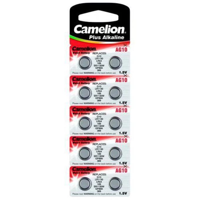 Camelion Horlogebatterij 1.5V 68Mah Lr1130/Ag10 (10 St./Bl)