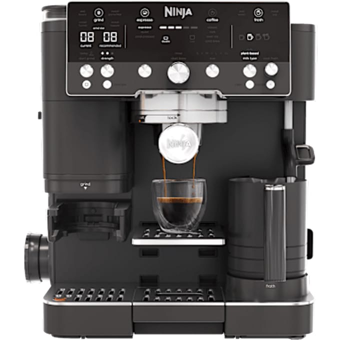 Ninja Luxe Café Premier Espressomachine, Roestvrijstaal in Zwart | ES601EUBK | van SharkNinja