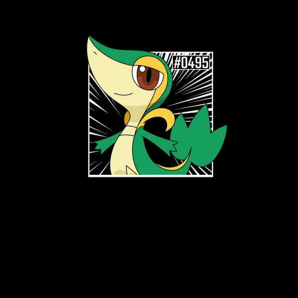 Pokemon Snivy Men's T-Shirt - Black - XL