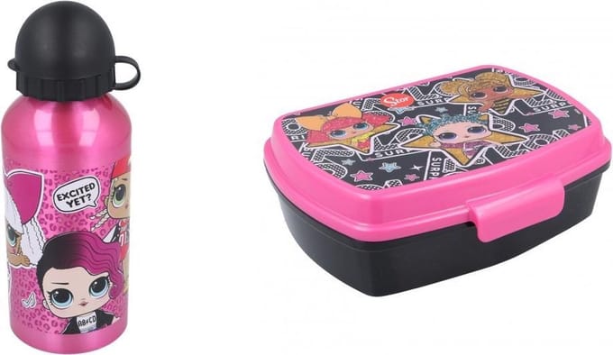 L.o.L. Surprise! lunchbox / broodtrommel incl. Aluminium drinkbeker van 400ml