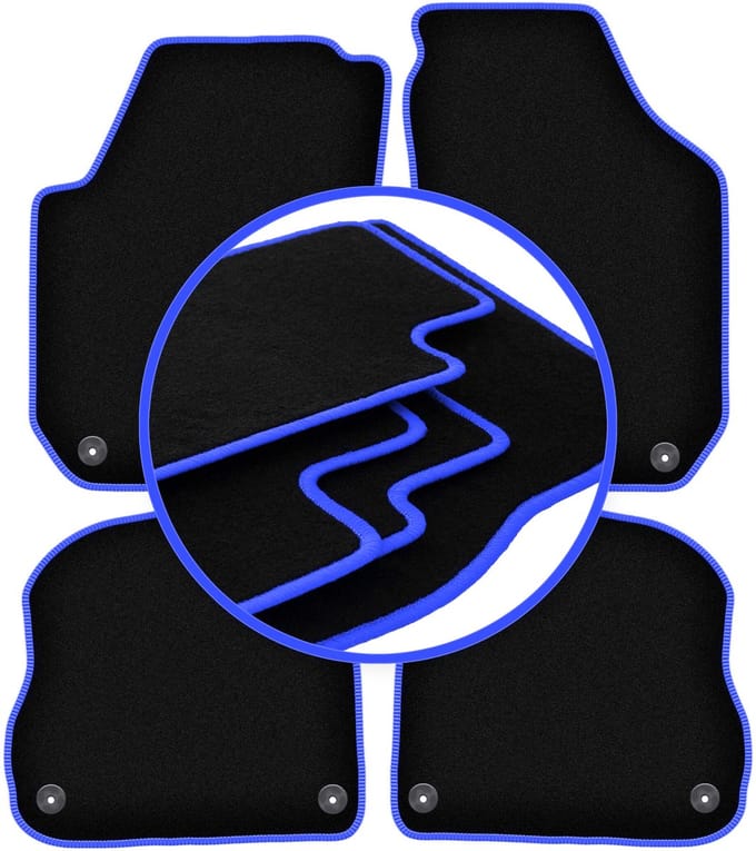 CARLUX-BLUE automatten voor: Skoda Fabia II hatchback, stationwagen (2007-2014)