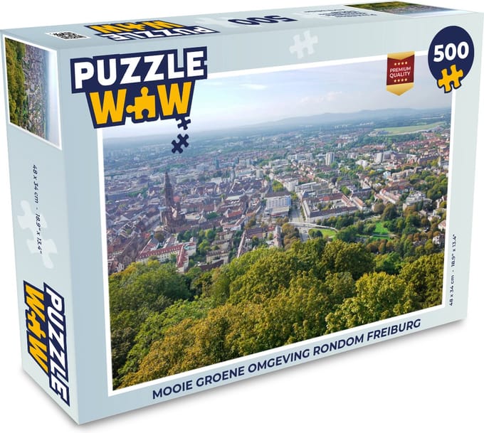 Puzzel Mooie groene omgeving rondom Freiburg - Legpuzzel - Puzzel 500 stukjes