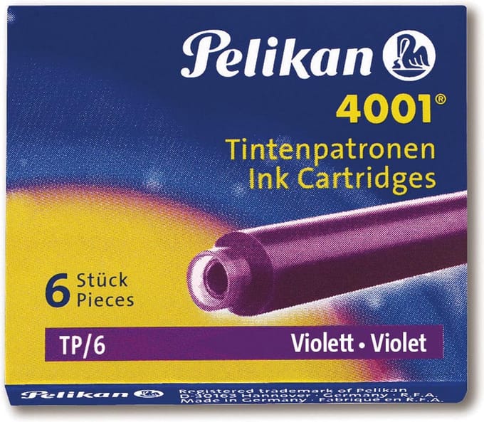 Pelikan 4001 - Korte Inktpatronen - Violet