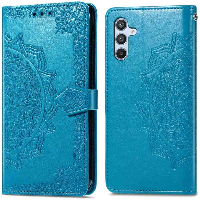 imoshion Hoesje - Geschikt voor Samsung Galaxy A26 - Mandala Bookcase - Turquoise