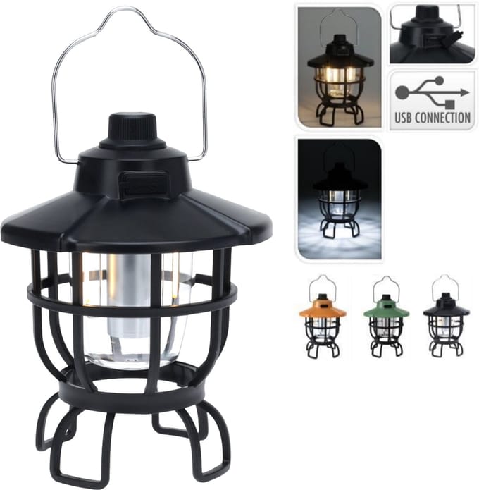 Redcliffs Campinglamp – Oplaadbaar – 3 Lichtstanden – Met Ophangbeugel - 1200mAh