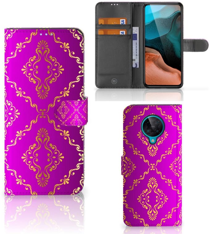 Wallet Case Xiaomi Poco F2 Pro Barok Roze