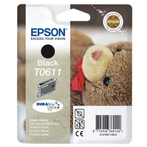Epson T0611 - Inktcartridge / Zwart