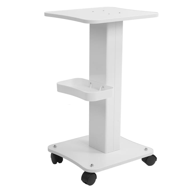Schoonheidssalon Trolley Kar Houten Structuur 4 Universele Wielen Salon Roller Trolley Kar voor Schoonheid white