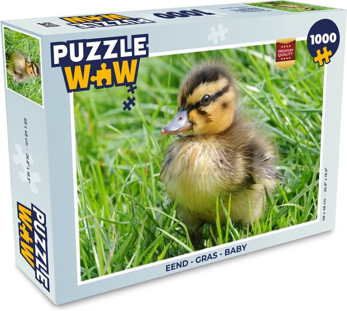 Puzzel Eend - Gras - Baby - Legpuzzel - Puzzel 1000 stukjes volwassenen