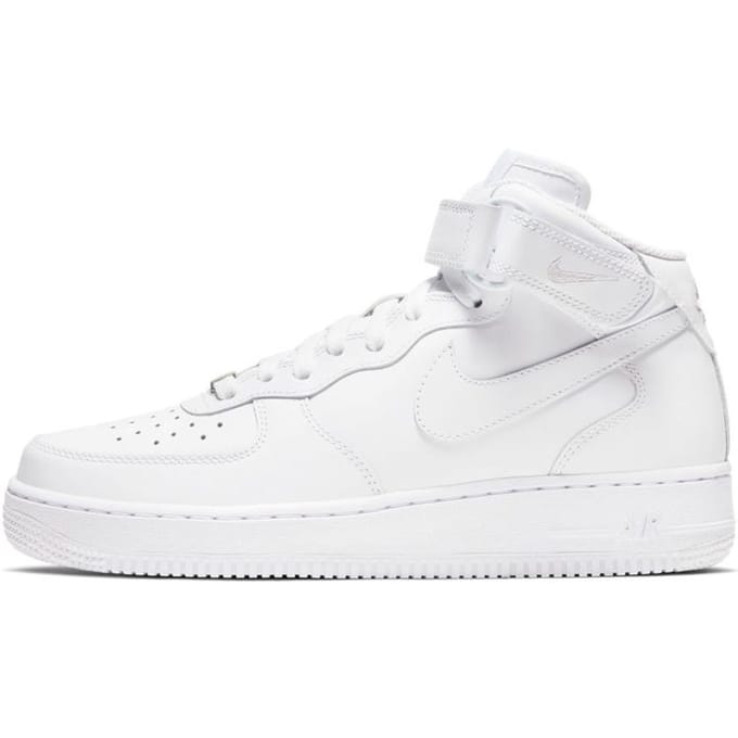 Nike Air Force 1 07 Mid Triple White Dames Sneakers DD9625-100 40.5 white