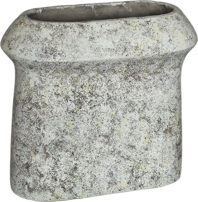 PTMD Nimma Bloempot - 40 x 20 x 36 cm - Cement - Grijs