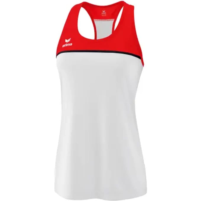 Erima Change Tanktop Dames - Wit / Rood / Zwart | Maat: 40