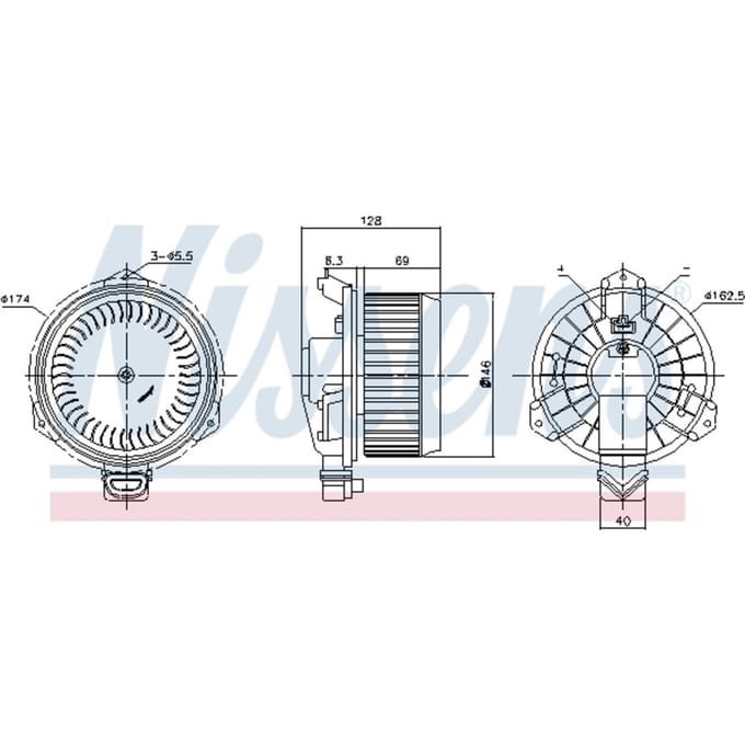 Binnenventilator NISSENS 87723