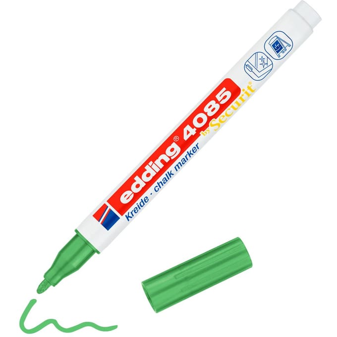 Krijtstift edding 4085 by Securit rond 1-2mm metallic groen