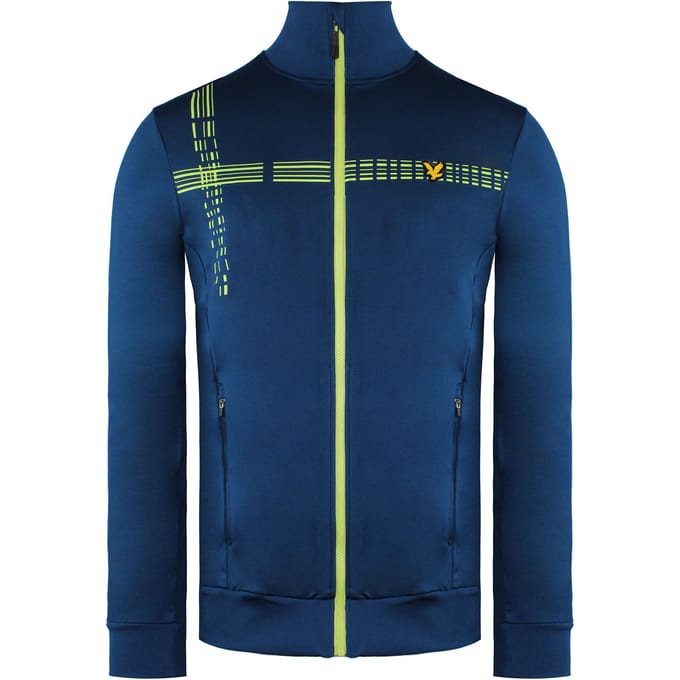 Lyle & Scott Counter Stripe Heren Blauwe Midlayer