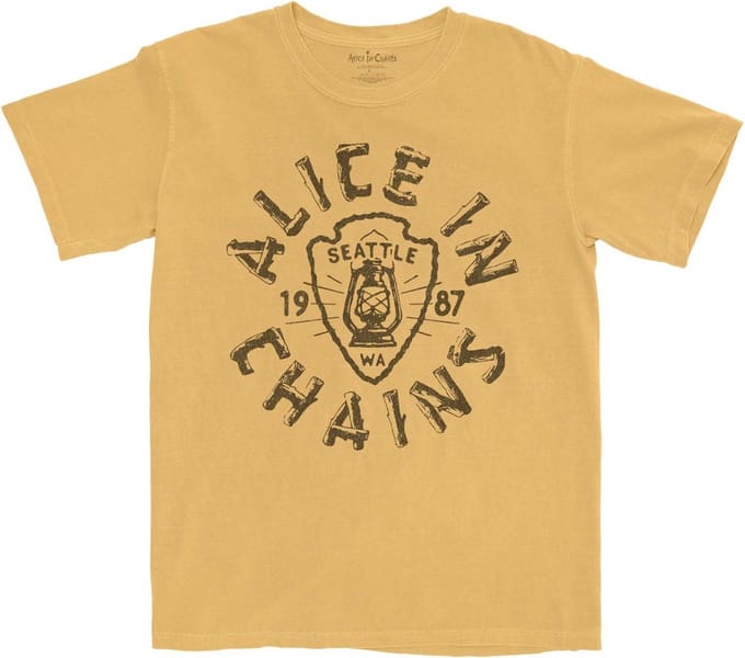 Alice In Chains - Lantern Heren T-shirt - S - Geel