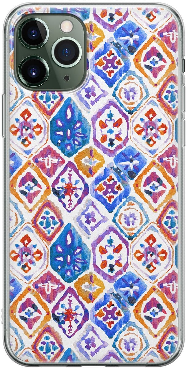 Leuke Telefoonhoesjes - Geschikt voor iPhone 11 Pro Max - Boho vibe - Soft case - TPU - Multi