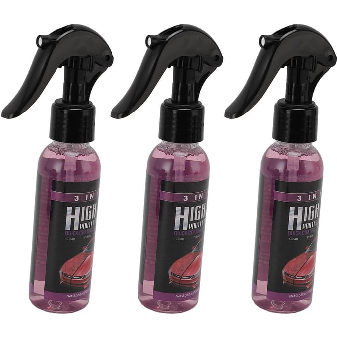 Snelle Autocoating Spray 3 in 1 Efficiënte Reiniging Hoge Bescherming Autowas Poets Spray black