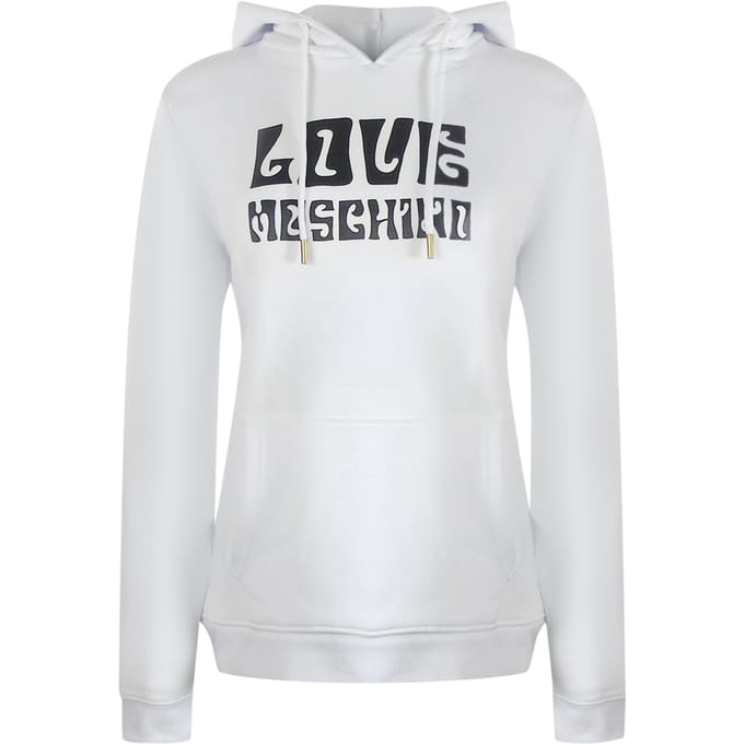 Love Moschino Groovy Logo Witte Hoodie