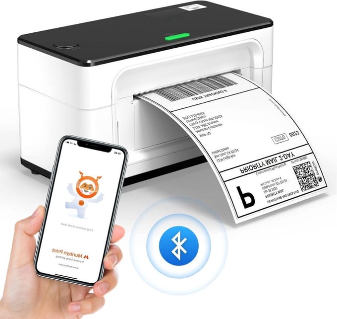 Thuys – Thermal printer – Thermische Printer A4 – Labelprinter – Draagbare Draadloze Printer – Portable Printer Wireless – Bluetooth