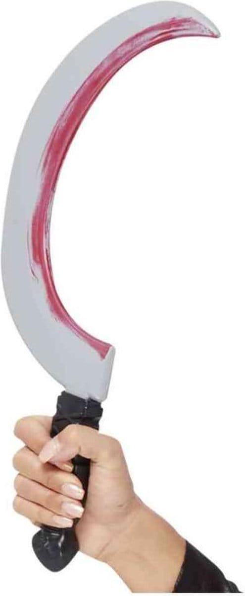 Smiffys - Sickle Sword Kostuum Wapen - Zilverkleurig