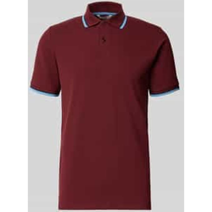 slim fit poloshirt van katoenmix model 'ATLAS'