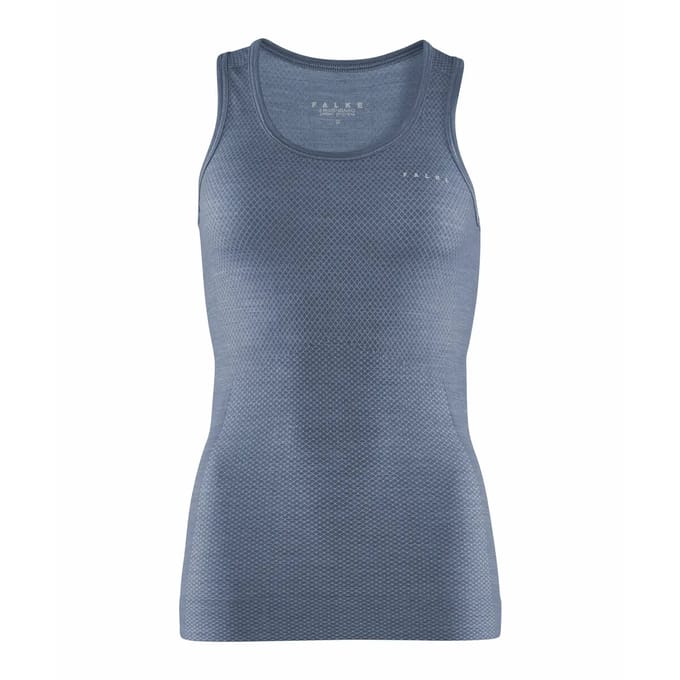 FALKE Wool-Tech Light sneldrogend wol functioneel materiaal mouwloze functioneel shirt dames blauw - maat XS