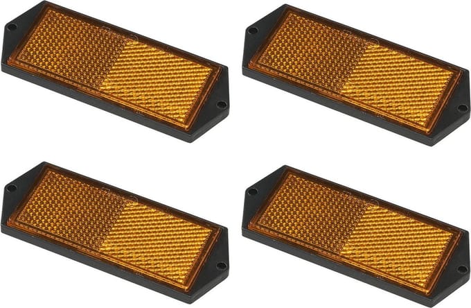 ProPlus Reflector - set 4x - oranje - schroefbevestiging - 104 x 40 mm