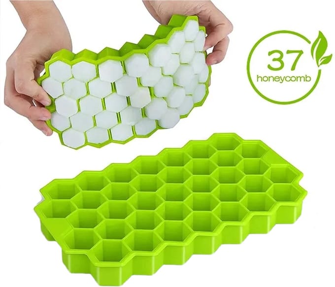 Siliconen Honingraat Honeycomb Ijsblokjesmaker 20x12 cm - Groen