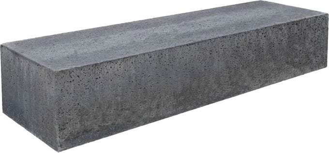 Zitelement antraciet 200 x 60 x 40 cm prijs per stuk Gardenlux
