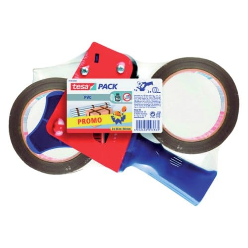 tesa Tapedispenser 57108-00-01 Bruin Rolbreedte (max.): 50 mm Rollengte (max.) 66 m Met mesbescherming