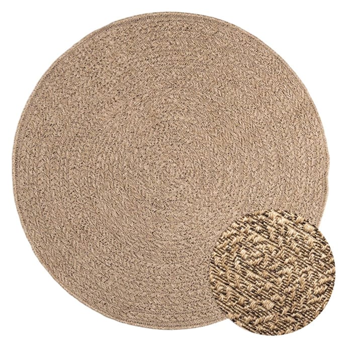 vidaXL - Vloerkleed - ZIZUR - binnen - en - buiten - 120 - cm - jute - look
