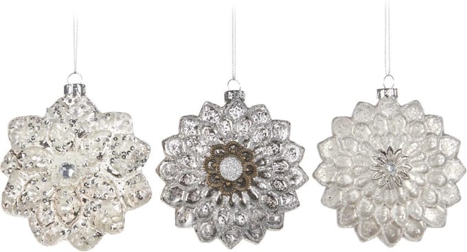 Goodwill - Zilver  - Wit - Glitter - sneeuwsterren  3 modellen - 10CM