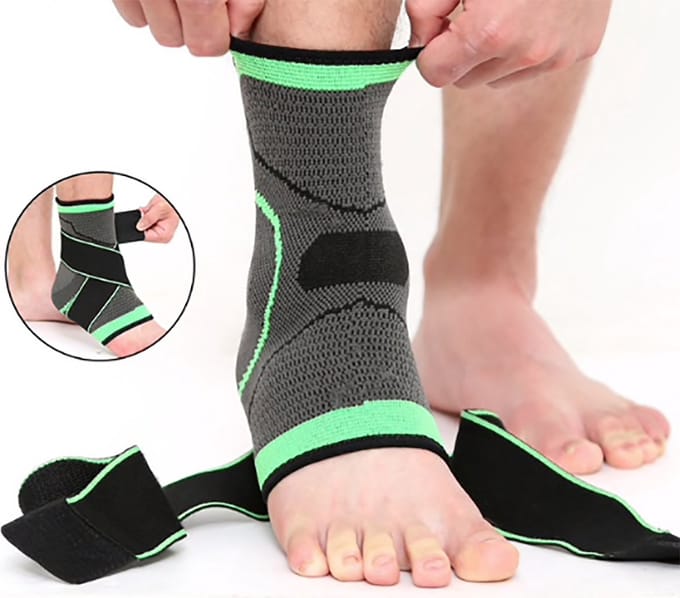 Enkel steunband bandage voor enkel brace met nylon strap steunkous / Medium / HaverCo