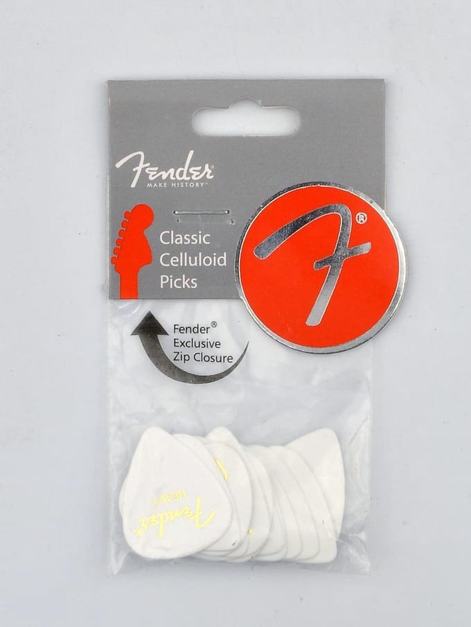 Fender Picks 351 wit thin 12er Set Classic Celluloid - Plectrum set