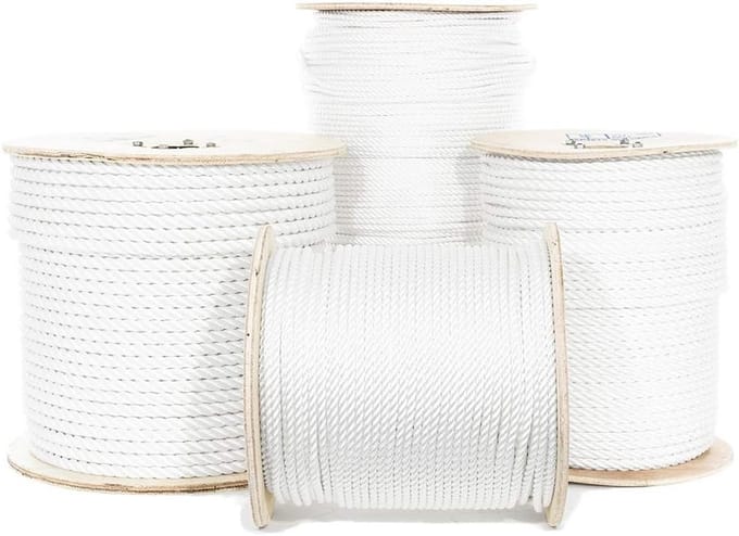 Gedraaid Polyester Touw - Sterk Koord - Veelzijdig Gebruik - Weerbestendig - Meerdere Maten - Wit
