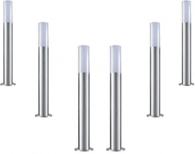 Buitenaansluiting 60 cm 220V IP65 zilver (pakket van 6) - Overig - Zilver - Argent - SILUMEN