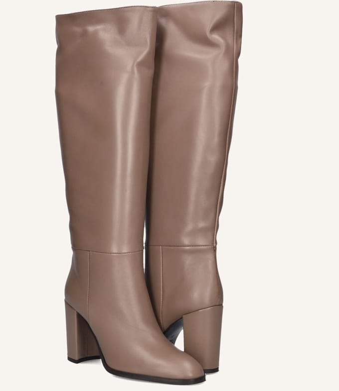LINA LOCCHI At 161 Laarzen - Leer - Dames - Taupe - Maat 43