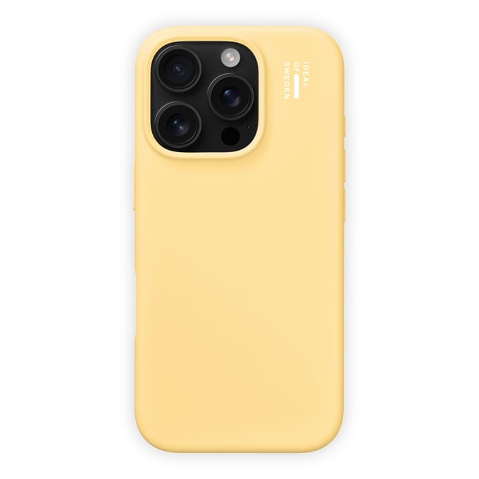 iDeal of Sweden Silicone Case met MagSafe voor de Apple iPhone 16 Pro - Soft Lemon