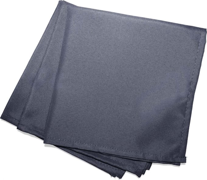 Servetten Essentiel 40x40cm donker grijs 3 stuks polyester